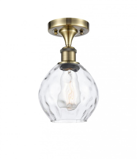 Waverly - 1 Light - 6 inch - Antique Brass - Semi-Flush Mount (3442|516-1C-AB-G362-LED)