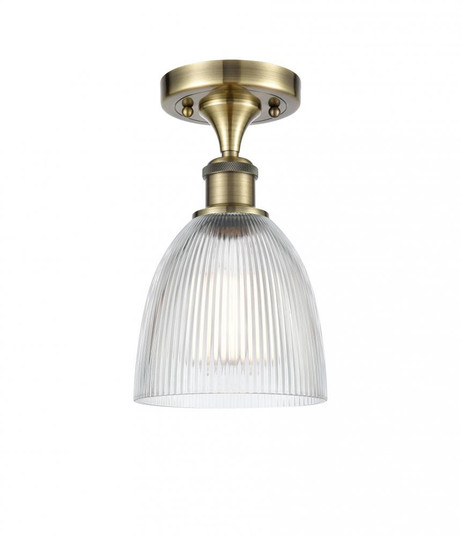 Castile - 1 Light - 6 inch - Antique Brass - Semi-Flush Mount (3442|516-1C-AB-G382)