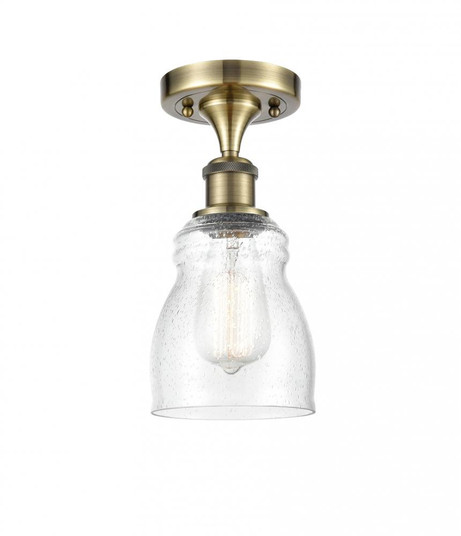Ellery - 1 Light - 5 inch - Antique Brass - Semi-Flush Mount (3442|516-1C-AB-G394-LED)