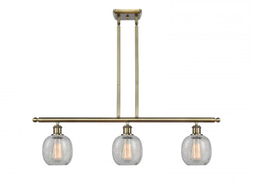 Belfast - 3 Light - 36 inch - Antique Brass - Cord hung - Island Light (3442|516-3I-AB-G105)