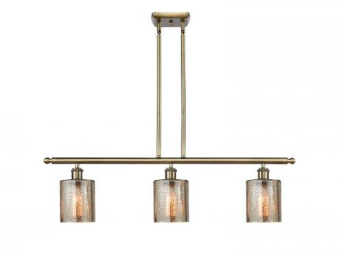 Cobbleskill - 3 Light - 36 inch - Antique Brass - Stem hung - Island Light (3442|516-3I-AB-G116)