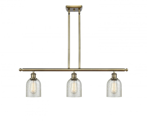 Caledonia - 3 Light - 36 inch - Antique Brass - Cord hung - Island Light (3442|516-3I-AB-G259)