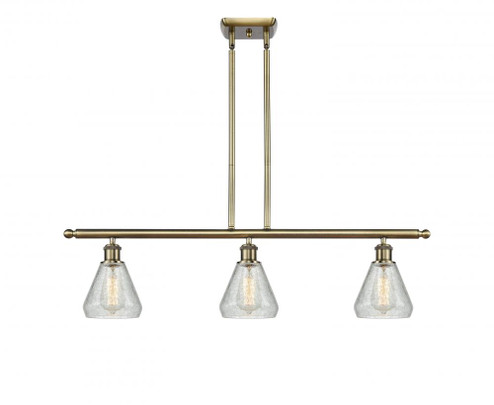 Conesus - 3 Light - 36 inch - Antique Brass - Stem hung - Island Light (3442|516-3I-AB-G275)