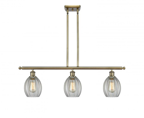 Eaton - 3 Light - 36 inch - Antique Brass - Stem hung - Island Light (3442|516-3I-AB-G82)