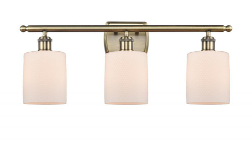 Cobbleskill - 3 Light - 25 inch - Antique Brass - Bath Vanity Light (3442|516-3W-AB-G111-LED)