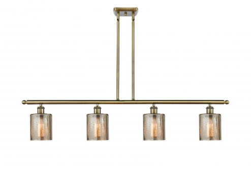 Cobbleskill - 4 Light - 48 inch - Antique Brass - Stem hung - Island Light (3442|516-4I-AB-G116-LED)