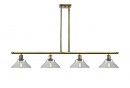 Orwell - 4 Light - 48 inch - Antique Brass - Cord hung - Island Light (3442|516-4I-AB-G132)