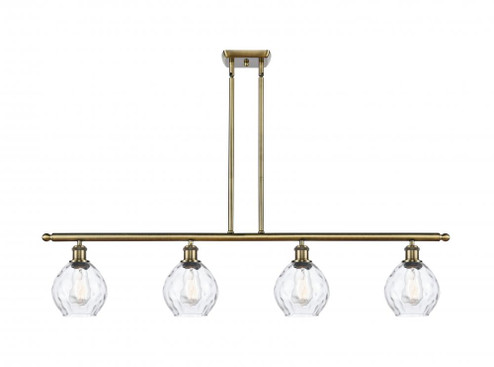 Waverly - 4 Light - 48 inch - Antique Brass - Stem hung - Island Light (3442|516-4I-AB-G362-LED)