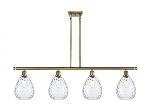 Waverly - 4 Light - 48 inch - Antique Brass - Stem hung - Island Light (3442|516-4I-AB-G372-LED)
