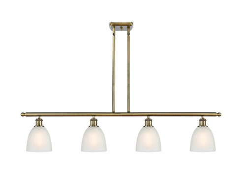 Castile - 4 Light - 48 inch - Antique Brass - Stem hung - Island Light (3442|516-4I-AB-G381)