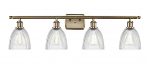 Castile - 4 Light - 36 inch - Antique Brass - Bath Vanity Light (3442|516-4W-AB-G382)