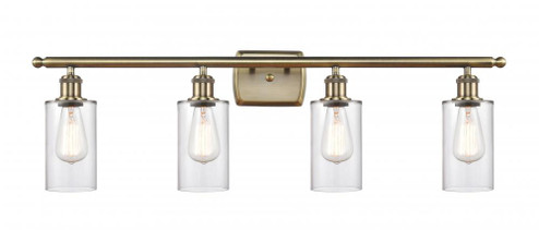 Clymer - 4 Light - 34 inch - Antique Brass - Bath Vanity Light (3442|516-4W-AB-G802-LED)