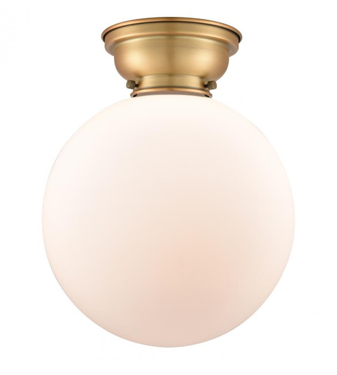 Beacon - 1 Light - 12 inch - Brushed Brass - Flush Mount (3442|623-1F-BB-G201-12-LED)