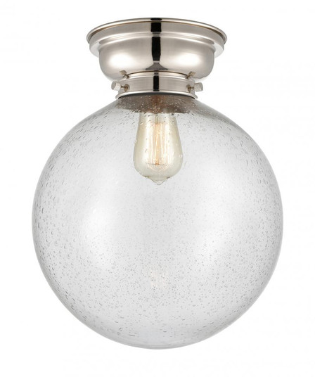 Beacon - 1 Light - 12 inch - Polished Nickel - Flush Mount (3442|623-1F-PN-G204-12)