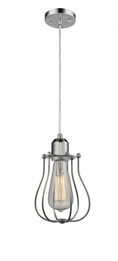 Muselet - 1 Light - 6 inch - Polished Chrome - Cord hung - Mini Pendant (3442|900-1P-PC-CE513-PC-LED)