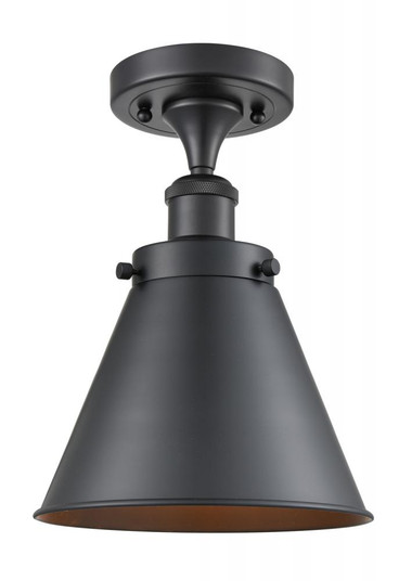 Appalachian - 1 Light - 7 inch - Matte Black - Semi-Flush Mount (3442|916-1C-BK-M13)