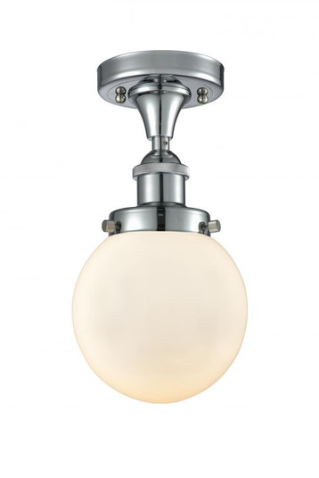 Beacon - 1 Light - 6 inch - Polished Chrome - Semi-Flush Mount (3442|916-1C-PC-G201-6-LED)