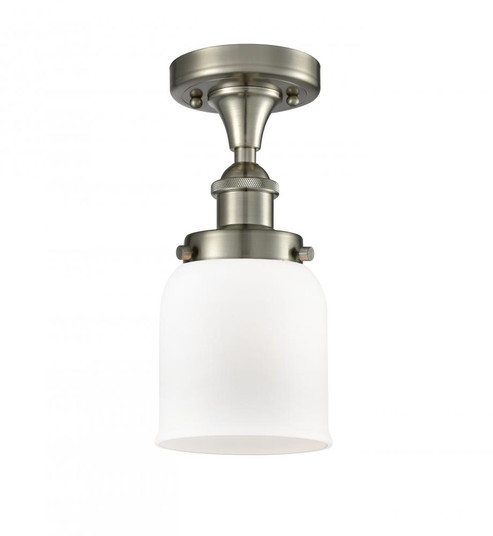 Bell - 1 Light - 5 inch - Brushed Satin Nickel - Semi-Flush Mount (3442|916-1C-SN-G51)