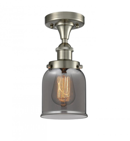 Bell - 1 Light - 5 inch - Brushed Satin Nickel - Semi-Flush Mount (3442|916-1C-SN-G53-LED)