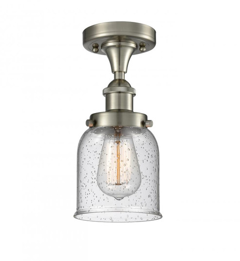 Bell - 1 Light - 5 inch - Brushed Satin Nickel - Semi-Flush Mount (3442|916-1C-SN-G54-LED)