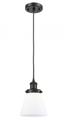 Cone - 1 Light - 6 inch - Oil Rubbed Bronze - Cord hung - Mini Pendant (3442|916-1P-OB-G61)