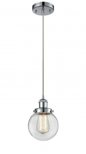 Beacon - 1 Light - 6 inch - Polished Chrome - Cord hung - Mini Pendant (3442|916-1P-PC-G202-6)