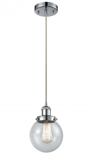 Beacon - 1 Light - 6 inch - Polished Chrome - Cord hung - Mini Pendant (3442|916-1P-PC-G204-6-LED)
