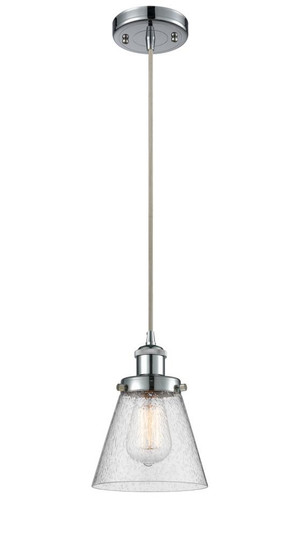 Cone - 1 Light - 6 inch - Polished Chrome - Cord hung - Mini Pendant (3442|916-1P-PC-G64)
