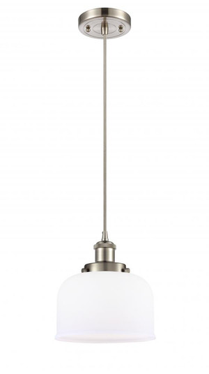 Bell - 1 Light - 8 inch - Brushed Satin Nickel - Cord hung - Mini Pendant (3442|916-1P-SN-G71-LED)