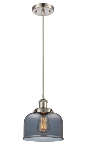 Bell - 1 Light - 8 inch - Brushed Satin Nickel - Cord hung - Mini Pendant (3442|916-1P-SN-G73)