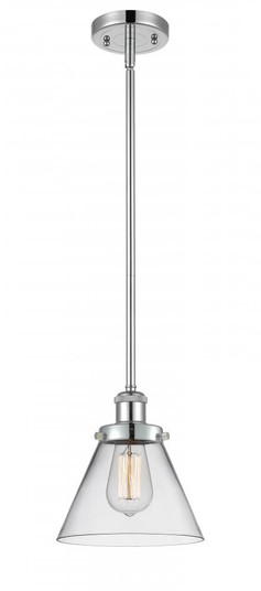 Cone - 1 Light - 8 inch - Polished Chrome - Mini Pendant (3442|916-1S-PC-G42-LED)