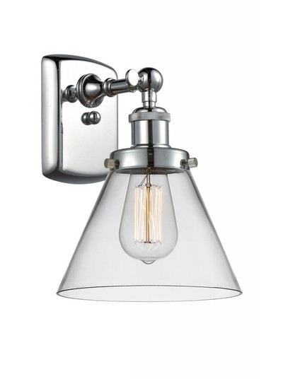 Cone - 1 Light - 8 inch - Polished Chrome - Sconce (3442|916-1W-PC-G42-LED)
