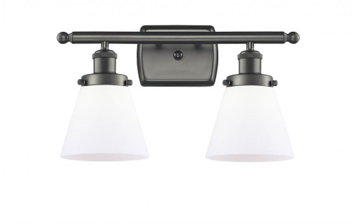 Cone - 2 Light - 16 inch - Oil Rubbed Bronze - Bath Vanity Light (3442|916-2W-OB-G61-LED)