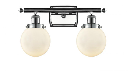 Beacon - 2 Light - 16 inch - Polished Chrome - Bath Vanity Light (3442|916-2W-PC-G201-6-LED)
