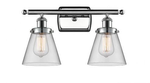 Cone - 2 Light - 16 inch - Polished Chrome - Bath Vanity Light (3442|916-2W-PC-G62-LED)