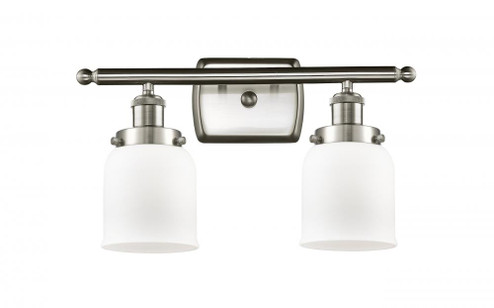 Bell - 2 Light - 16 inch - Brushed Satin Nickel - Bath Vanity Light (3442|916-2W-SN-G51)