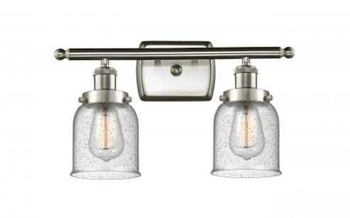 Bell - 2 Light - 16 inch - Brushed Satin Nickel - Bath Vanity Light (3442|916-2W-SN-G54)