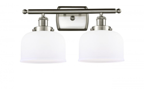 Bell - 2 Light - 18 inch - Brushed Satin Nickel - Bath Vanity Light (3442|916-2W-SN-G71-LED)