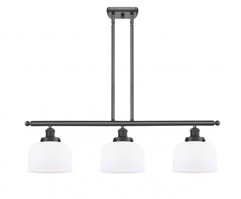 Bell - 3 Light - 36 inch - Matte Black - Stem Hung - Island Light (3442|916-3I-BK-G71)