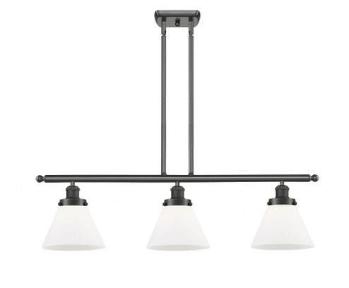 Cone - 3 Light - 36 inch - Oil Rubbed Bronze - Stem Hung - Island Light (3442|916-3I-OB-G41-LED)