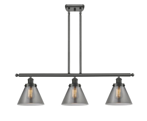 Cone - 3 Light - 36 inch - Oil Rubbed Bronze - Stem Hung - Island Light (3442|916-3I-OB-G43)