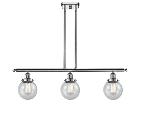 Beacon - 3 Light - 36 inch - Polished Chrome - Stem Hung - Island Light (3442|916-3I-PC-G204-6)