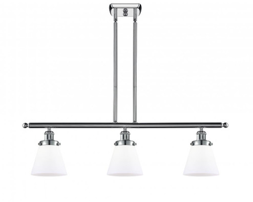 Cone - 3 Light - 36 inch - Polished Chrome - Stem Hung - Island Light (3442|916-3I-PC-G61-LED)
