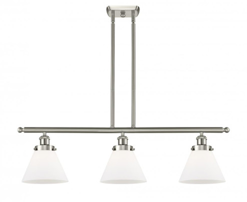 Cone - 3 Light - 36 inch - Brushed Satin Nickel - Stem Hung - Island Light (3442|916-3I-SN-G41)