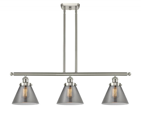 Cone - 3 Light - 36 inch - Brushed Satin Nickel - Stem Hung - Island Light (3442|916-3I-SN-G43)