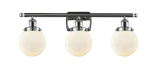 Beacon - 3 Light - 26 inch - Polished Chrome - Bath Vanity Light (3442|916-3W-PC-G201-6-LED)