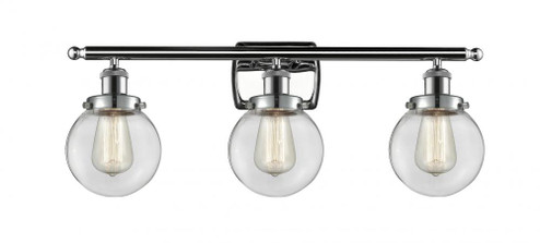 Beacon - 3 Light - 26 inch - Polished Chrome - Bath Vanity Light (3442|916-3W-PC-G202-6-LED)