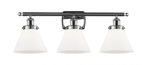 Cone - 3 Light - 28 inch - Polished Chrome - Bath Vanity Light (3442|916-3W-PC-G41)
