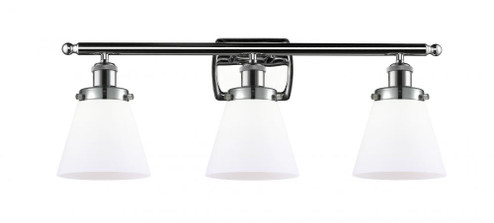 Cone - 3 Light - 26 inch - Polished Chrome - Bath Vanity Light (3442|916-3W-PC-G61)