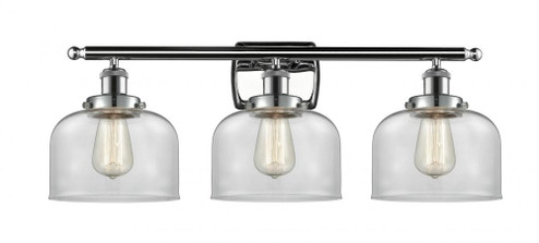 Bell - 3 Light - 28 inch - Polished Chrome - Bath Vanity Light (3442|916-3W-PC-G72-LED)